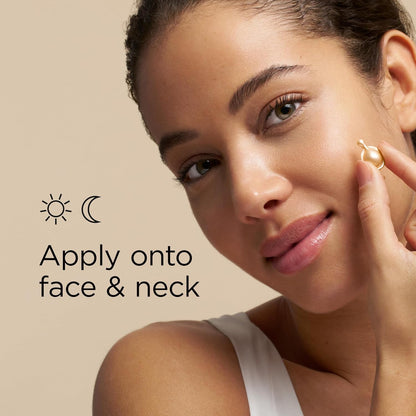 Advanced Ceramide Face Serum Capsules, Anti-Aging Skincare Gift for Women, Fragrance-Free Hydrating Formula for Radiant, Firm Skin