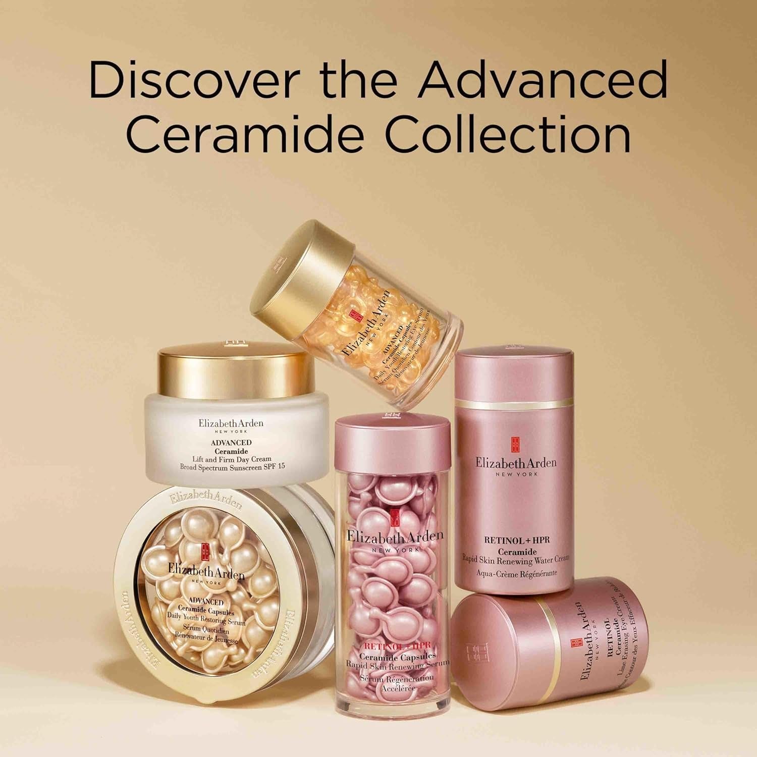Advanced Ceramide Face Serum Capsules, Anti-Aging Skincare Gift for Women, Fragrance-Free Hydrating Formula for Radiant, Firm Skin