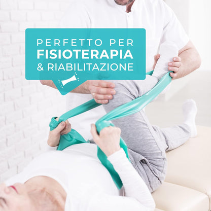 Elastico Fitness Pilates - Fasce Elastiche Fitness Fisioterapia E Yoga - Elastici Palestra per Forza - Set Elastici Fitness Con E-Guida Gratuita