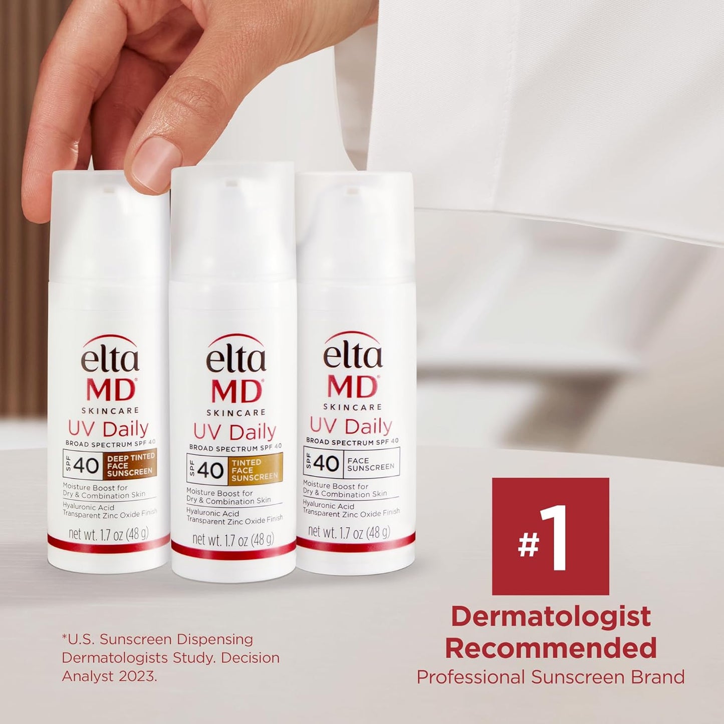 UV Daily Face Sunscreen Moisturizer with Zinc Oxide, Daily Face Moisturizer with SPF, Great for Dry, Combination, and Normal Skin