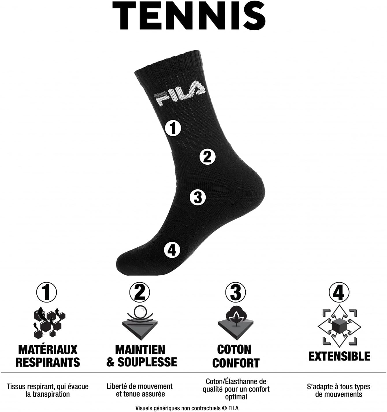 Calze Sportive per Uomo (Pacco Da 6)